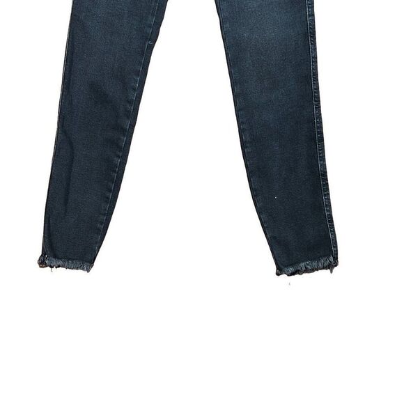 Free People We The Free Women's Black Raw High-Rise Jegging Zip Fly Skinny Jeans - Picture 7 of 12